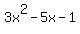 3x%5E2-5x-1