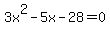 3x%5E2-5x-28+=+0