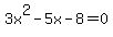 3x%5E2-5x-8=0