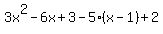 3x%5E2-6x%2B3-5%28x-1%29%2B2