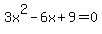 3x%5E2-6x%2B9=0