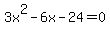 3x%5E2-6x-24=0
