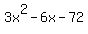 3x%5E2-6x-72