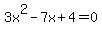 3x%5E2-7x%2B4+=0