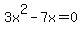 3x%5E2-7x=0