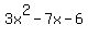 3x%5E2-7x-6