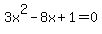 3x%5E2-8x%2B1=0