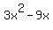3x%5E2-9x