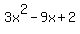 3x%5E2-9x%2B2