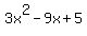 3x%5E2-9x%2B5