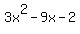 3x%5E2-9x+-+2