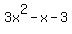 3x%5E2-x-3