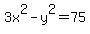 3x%5E2-y%5E2=75