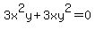 3x%5E2y%2B3xy%5E2=0