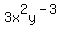 3x%5E2y%5E%28-3%29