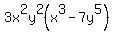 3x%5E2y%5E2%28x%5E3-7y%5E5%29
