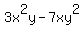 3x%5E2y-7xy%5E2