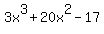 3x%5E3%2B20x%5E2-17