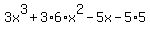 3x%5E3%2B3%2A6%2Ax%5E2-5x-5%2A5