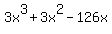 3x%5E3%2B3x%5E2-126x