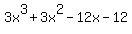 3x%5E3%2B3x%5E2-12x-12