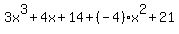 3x%5E3%2B4x%2B14%2B%28-4%29x%5E2%2B21