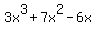 3x%5E3%2B7x%5E2-6x