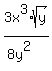 3x%5E3%2F%288y%5E2%29%2Asqrt%28y%29