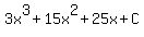 3x%5E3+%2B+15x%5E2+%2B+25x+%2B+C