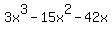 3x%5E3+-+15x%5E2+-42x