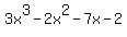 3x%5E3+-+2x%5E2-7x+-+2+