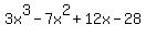 3x%5E3+-+7x%5E2+%2B+12x+-+28
