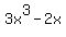 3x%5E3-2x