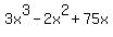 3x%5E3-2x%5E2%2B75x