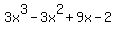 3x%5E3-3x%5E2%2B9x-2