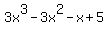 3x%5E3-3x%5E2-x%2B5