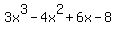 3x%5E3-4x%5E2%2B6x-8