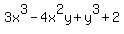 3x%5E3-4x%5E2y+%2B+y%5E3+%2B+2