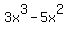 3x%5E3-5x%5E2