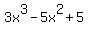3x%5E3-5x%5E2%2B5