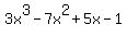 3x%5E3-7x%5E2%2B5x-1
