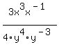3x%5E3x%5E%28-1%29+%2F+4y%5E4y%5E%28-3%29