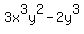 3x%5E3y%5E2+-+2y%5E3