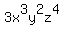 3x%5E3y%5E2z%5E4