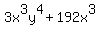 3x%5E3y%5E4%2B192x%5E3