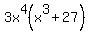 3x%5E4%28x%5E3%2B27%29