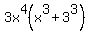 3x%5E4%28x%5E3%2B3%5E3%29