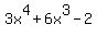 3x%5E4%2B6x%5E3-2