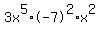 3x%5E5+%2A+-7%5E2+%2A+x%5E2