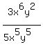 3x%5E6y%5E2%2F%285x%5E5y%5E5%29